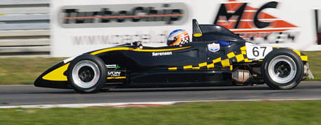 Der var god fart i raceren ved debuten på Padborg Park.